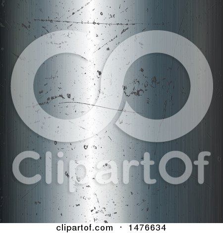 Clipart of a Scratched Metal Background - Royalty Free Vector Illustration by KJ Pargeter