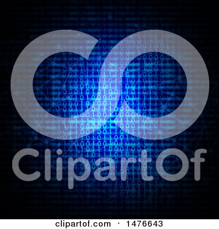 Clipart of a Binary Code Background - Royalty Free Illustration by KJ Pargeter