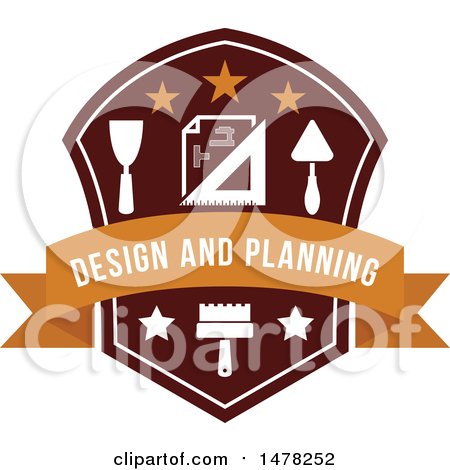 Clipart of a Design and Planning Design - Royalty Free Vector Illustration by Vector Tradition SM