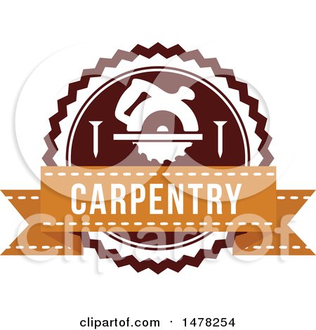 Clipart of a Carpentry Design - Royalty Free Vector Illustration by Vector Tradition SM