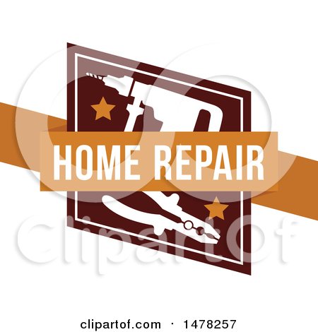 Clipart of a Home Repair Design - Royalty Free Vector Illustration by Vector Tradition SM