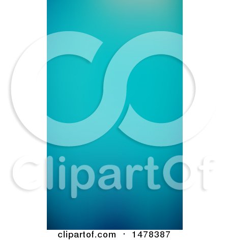 Clipart of a Blue Business Card Template - Royalty Free Vector Illustration by KJ Pargeter
