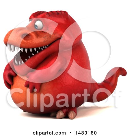 red t rex with horns