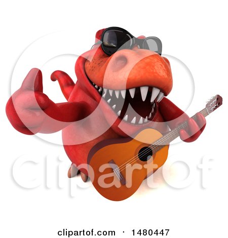 red t rex with horns