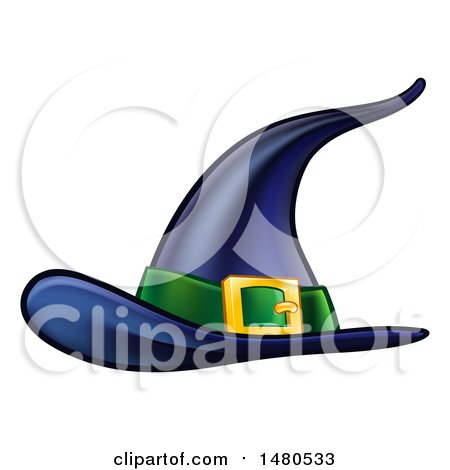 Clipart of a Witch Hat - Royalty Free Vector Illustration by AtStockIllustration