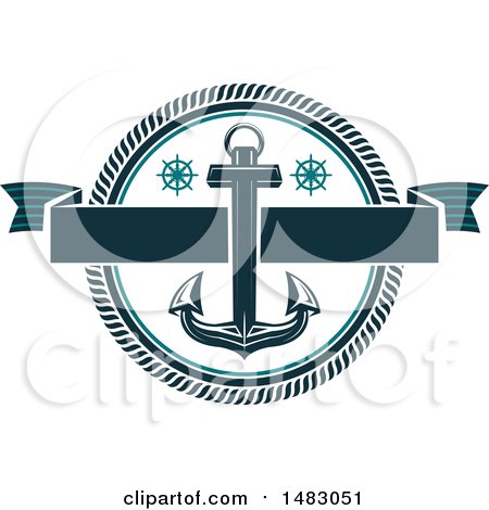 Clipart of a Ship Anchor Design - Royalty Free Vector Illustration by Vector Tradition SM