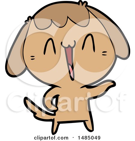 Cartoon Clipart of a Dog by lineartestpilot