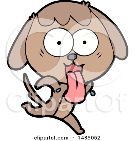 Cartoon Clipart of a Dog by lineartestpilot