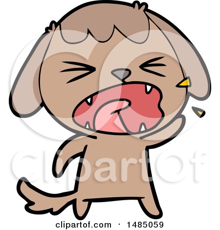 Cartoon Clipart of a Dog by lineartestpilot