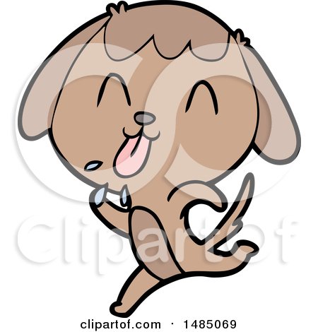 Cartoon Clipart of a Dog by lineartestpilot