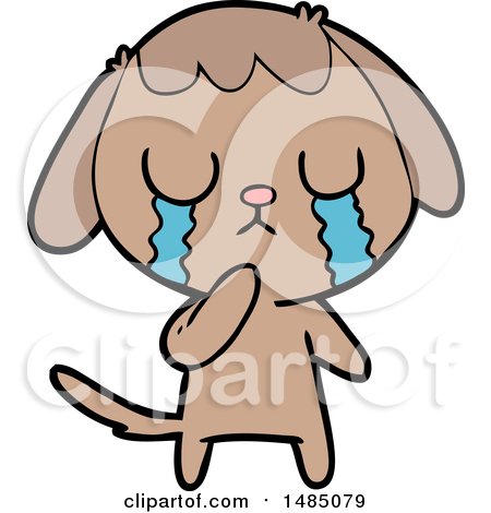 Cartoon Clipart of a Dog by lineartestpilot