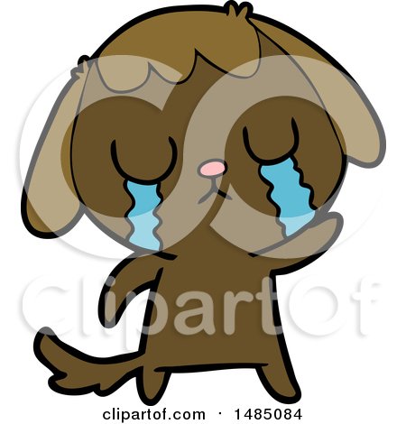 Cartoon Clipart of a Dog by lineartestpilot