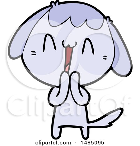 Cartoon Clipart of a Dog by lineartestpilot