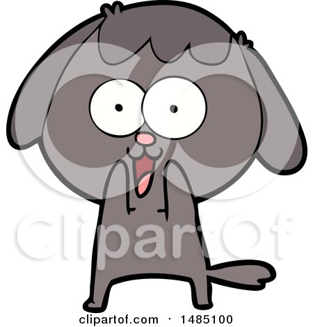 Cartoon Clipart of a Dog by lineartestpilot