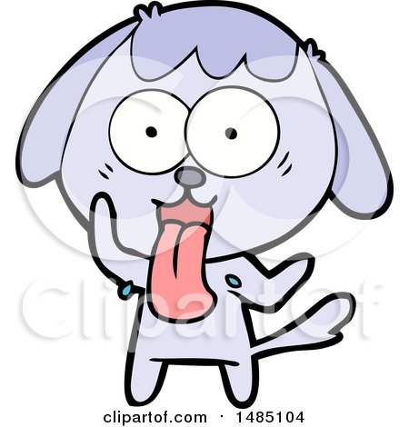 Cartoon Clipart of a Dog by lineartestpilot