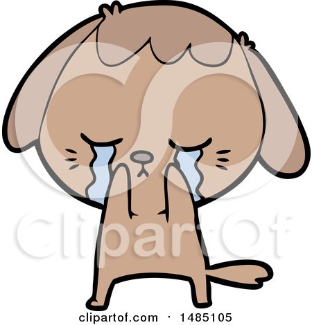 Cartoon Clipart of a Dog by lineartestpilot