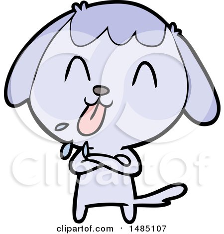 Cartoon Clipart of a Dog by lineartestpilot