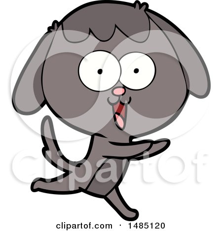 Cartoon Clipart of a Dog by lineartestpilot