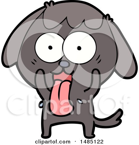 Clipart Cartoon of a Dog by lineartestpilot