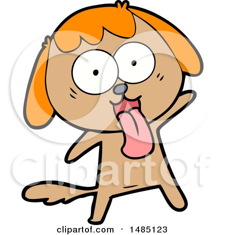 Clipart Cartoon of a Dog by lineartestpilot