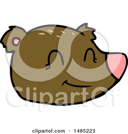 Cartoon Clipart of a Bear by lineartestpilot