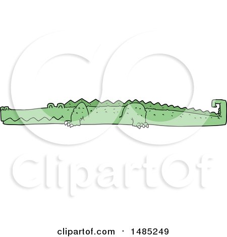 Clipart Cartoon Crocodile by lineartestpilot