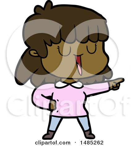 Clipart Cartoon Woman by lineartestpilot