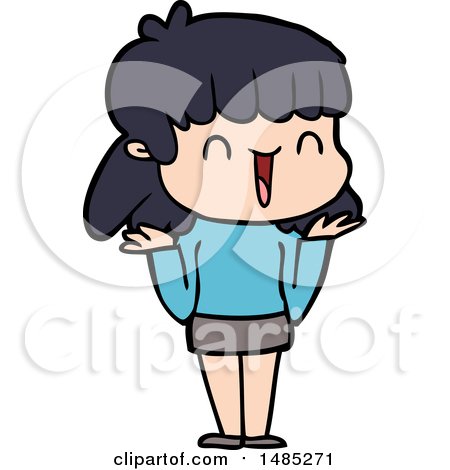 Clipart Cartoon Woman by lineartestpilot