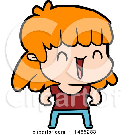 Clipart Cartoon Woman by lineartestpilot