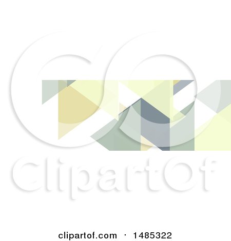 Clipart of a Geometric Social Media Cover Banner Design Element - Royalty Free Vector Illustration by KJ Pargeter