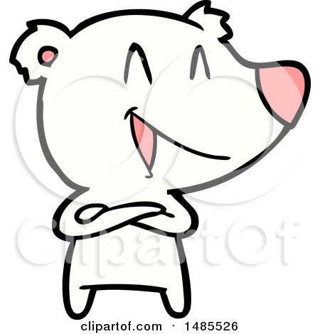 Clipart of a Polar Bear - Royalty Free Vector Illustration by lineartestpilot