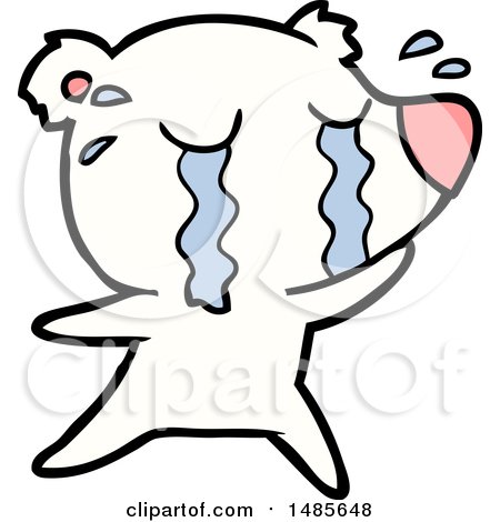 Clipart of a Polar Bear - Royalty Free Vector Illustration by lineartestpilot