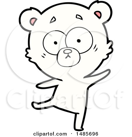 Clipart of a Polar Bear - Royalty Free Vector Illustration by lineartestpilot