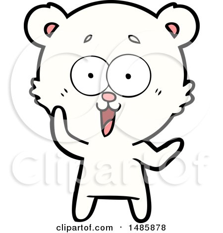 Clipart of a Polar Bear - Royalty Free Vector Illustration by lineartestpilot