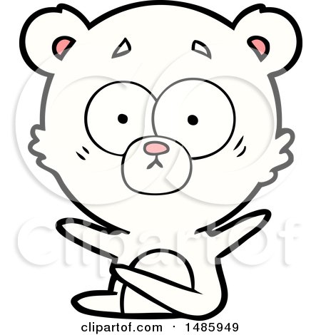 Clipart of a Polar Bear - Royalty Free Vector Illustration by lineartestpilot