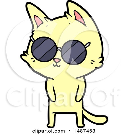 Cartoon Cat with Bright Eyes by lineartestpilot
