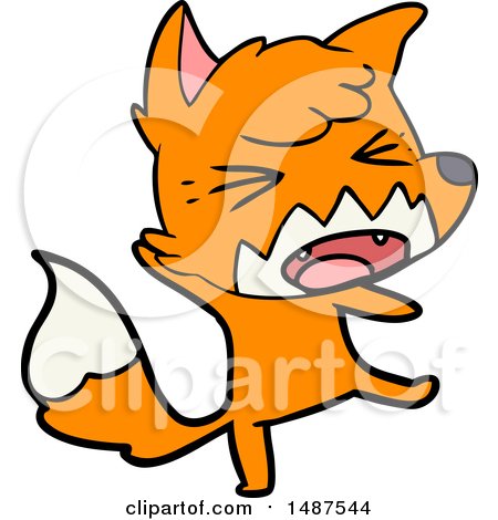 Angry Cartoon Fox by lineartestpilot