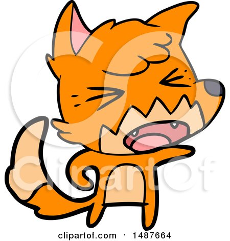 Angry Cartoon Fox by lineartestpilot