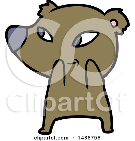 Cute Cartoon Bear by lineartestpilot