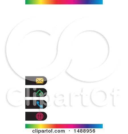 Clipart of a Business Card Design - Royalty Free Vector Illustration by KJ Pargeter