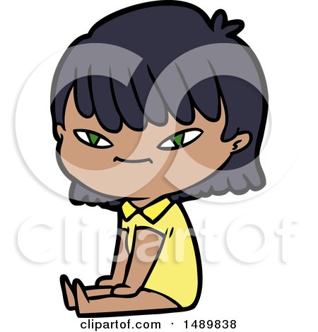 Cartoon Clipart Woman by lineartestpilot