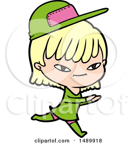 Cartoon Clipart Woman by lineartestpilot