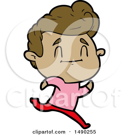 Running Cartoon Man Posters, Art Prints by - Interior Wall Decor #1490255