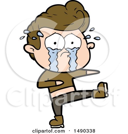 Clipart Cartoon Crying Dancer by lineartestpilot