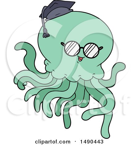 Clipart Cartoon Jellyfish in Love by lineartestpilot