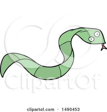 Animal Clipart Cartoon Snake by lineartestpilot