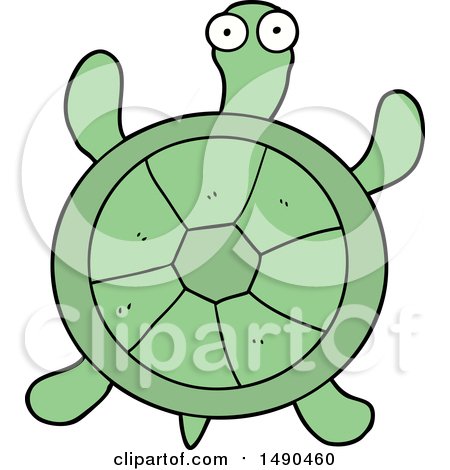 Animal Clipart Cartoon Turtle by lineartestpilot