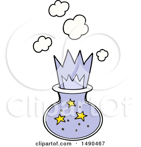 Clipart Cartoon Magic Potion by lineartestpilot