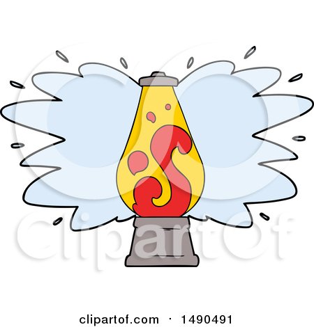 Clipart Cartoon Retro Lava Lamp by lineartestpilot
