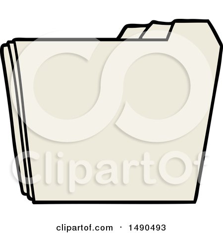 Clipart Cartoon Business Folders by lineartestpilot